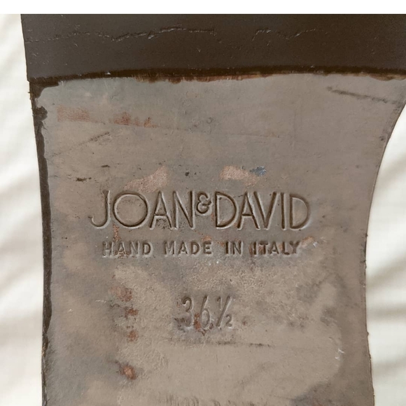 17" Joan and David black chunky leather boots - Picture 8 of 11